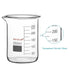 stonylab Borosilicate Glass Beaker, 250 ml Graduated Low Form Griffin Beaker with Pouring Spout (1 Pack)