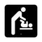 Fastasticdeals Aluminum Square Metal Sign Multiple Sizes Diaper Changing Table Male Public Service