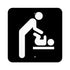 Fastasticdeals Aluminum Square Metal Sign Multiple Sizes Diaper Changing Table Male Public Service