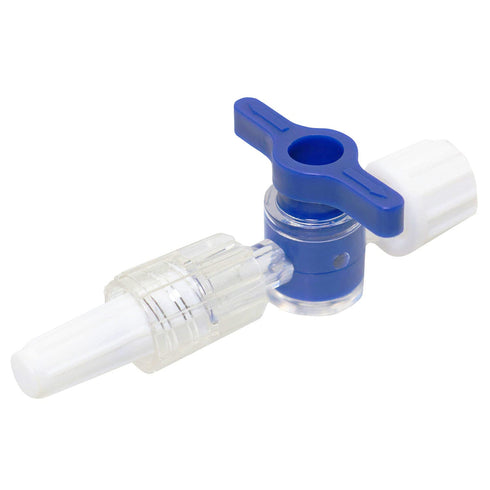 5 Pcs Disposable Medical Valve 2-Way Stopcocks with Luer Connections for School Projects and Research