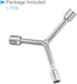 Y-Shaped 3 Way Socket Wrench, 8mm 10mm 12mm, 3-inch Length, CR-V Y-Type Hex Spanner Repair Tool, 1-Piece