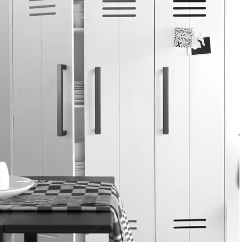 CHENCHEN96 2 Pack 192mm) Cupboard Handles Zinc Alloy Bedside Table Knobs Black Wardrobe Handles Solid Wine Cabinet Door