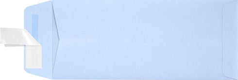 LUXPaper #10 Policy Business Envelopes, 4 1/8" x 9 1/2", Baby Blue, 80lb. Text, 50 Qty, Peel & Press