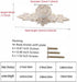 Hlsicnalm 4 Pcs Flower Drawer Pull Handles Rose Knob with Plate for Dresser Vanity Nightstand Cupboard