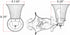 1-Light Dimmable 8.25 5.1 60W Bulb, 504977 Design House Village Traditional Indoor Wall Sconce, Frosted Flute Glass