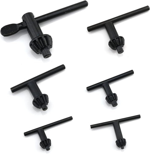 6IN1 Electric Drill Chuck Key Wrench Tool with 6 Sizes for Hand Drill Clamping, Drill Chuck Keys