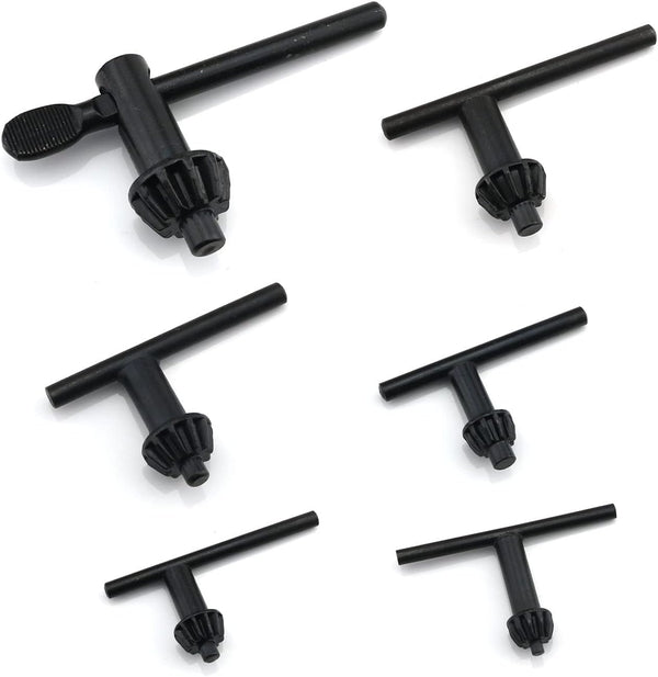 6IN1 Electric Drill Chuck Key Wrench Tool with 6 Sizes for Hand Drill Clamping, Drill Chuck Keys