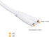 MECCANIXITY T5 T8 LED Tube Power Extension Cable, with On/Off Switch, 2 Pin, 3 Meter Length Wire, White for LED