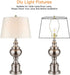 Helunsi 8 Inch Lamp Harp, 2 Set Gold Lamp Shade Holder with Finial, DIY Replacement Adapter for Table & Floor Lamps