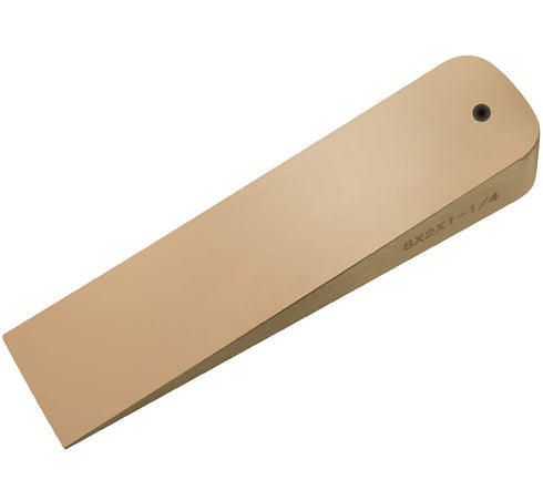 CS Unitec Non-Sparking Aluminum Bronze Flange Wedge with Lanyard Hole, Metal Pipefitting Welding Tool, 1/2 in x 3/4 in