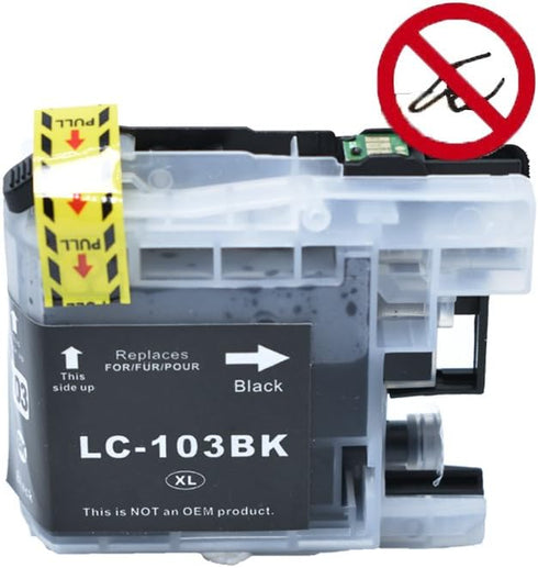 Luckytime Compatible Ink Cartridge Replacement for Brother LC103, 10-PACK for MFC J4310DW J4410DW J4510DW