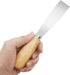 1 Inch Putty Knife, Metal Scraper with Wooden Handle for Drywall, Patching, Painting, Taping, and Scraping