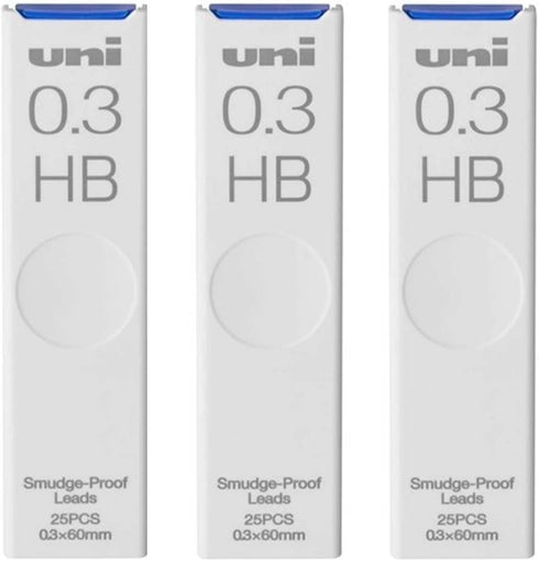 Kuru Toga Advance Auto Lead Rotating Mechanical Pencil 0.3mm White (M35591P.1) + Uni Smudge-Proof Leads, Sticky Notes