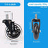 Office Chair Caster Wheels (Set of 5) - Heavy Duty & Safe for All Floors, Rollerblade Style