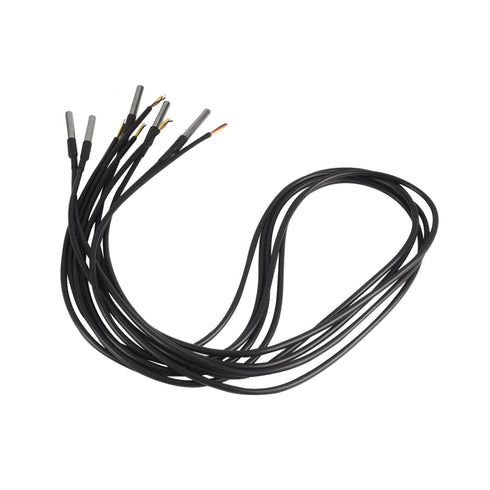 Waterproof DS18B20 Digital Temperature Sensor, Thermal Cable Temperature Range (-55?~ +125?), 1 Meter / 3.2Ft, 10 Pack