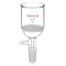 StonyLab 60ml Borosilicate Glass Buchner Filtering Funnel with Medium Frit, 24/40 Standard Taper Inner Joint