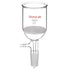 StonyLab 60ml Borosilicate Glass Buchner Filtering Funnel with Medium Frit, 24/40 Standard Taper Inner Joint