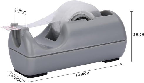 Eagle Basics Office Desk Tape Dispenser for Home School Office (Grey)