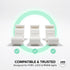 IK3A 1 Pack SplashNColor Replacement Locking Clips Compatible with Hyby, Lock, and Rinna Ceiling Lights - ABS Plastic