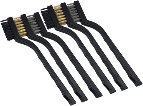 GLEAVI 12 Pcs Nylon Brush Set, Tile Brush, Grout Brush, Kitchen Cleaning Tool, 3D Printer Brush