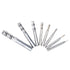 AUTOTOOLHOME 1/8" to 1/2" High Speed Steel HSS 4 Flute Straight End Mill Cutter, Set of 8