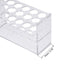 uxcell Acrylic Test Tube Holder Lab Stand Rack with 2x6 Wells for Centrifuge Tubes (Clear)