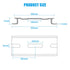 20 Pieces 13 Inch Aluminum DIN Rails Slotted for Mounting Hardware Components, 35mm Wide