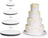 White Round Greaseproof Cake Boards, Cake Circle Base, 6/8/10/12 inch, 5 of Each Size
