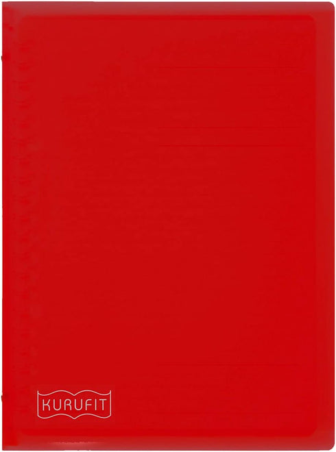 Maruman F091-01 Loose Leaf Binder, A5, Kuru Fit, 20 Holes, Red