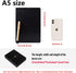 SAYEEC A5 Thick Journal 720 Pages Large Leather Notebook Lined Paper 360 Sheets Writing Notebook with Pen Gift Set Hardcover Diary Black for Taking Notes Business Man Women Gift