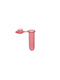 MUHWA 2ml Microcentrifuge Tubes, 500pcs Graduated Micro Test Tubes with Snap Cap, Rounded Microtube Sample Vial for Laboratory(Clear Red)