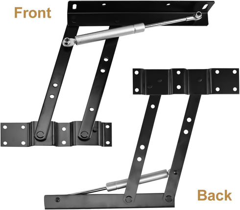 1 Pair Pneumatic Spring Lift Mechanism for Coffee Tables Multi-Functional Folding Lifting Frame Heavy Duty Adjustable