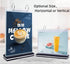 Rikyo 6 Pages-12 (Horizontal-4x6) Acrylic Sign Holder,Table Card Multi-Page Flip Display Sides,T Shape Double-Sided
