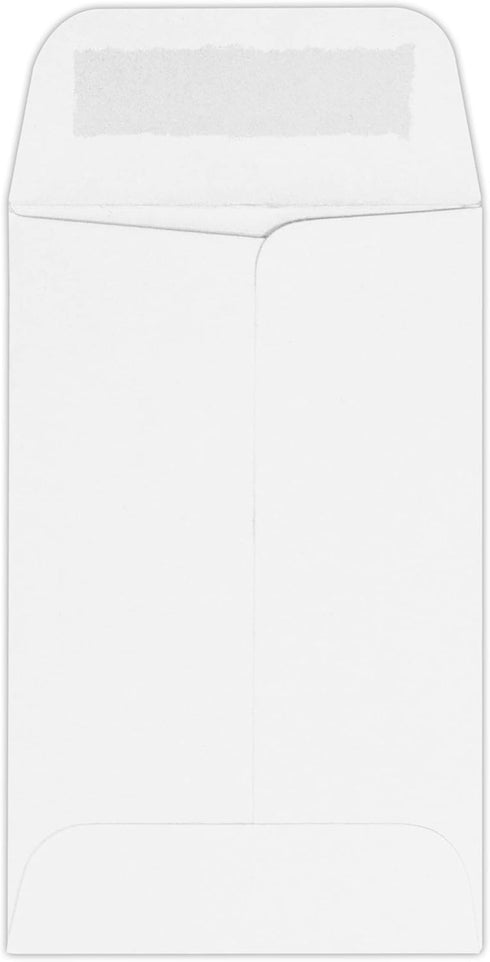 LUXPaper #1 Coin Envelopes | 2 1/4" x 3 1/2" | Bright White | 24lb. Text | 250 Qty by Envelopes.com