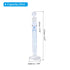 PATIKIL 25ml Graduated Cylinder, 3.3 Borosilicate Glass with Stopper, Clear, Blue Graduations for Lab Use