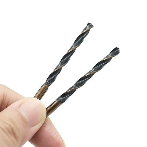 5 PCS 1mm Twist Drill Bit High Speed Steel 4341, Gold and Black Coated for Home Improvement DIY