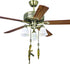 4 Pendant,14 Inch 3mm Pcs Bronze Ceiling Fan Pull Chains Extension Gun Shaped Beaded Ball Fan Lamp Chain Extender