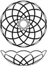Crystal Asfour 1 4-Inches, 5 30% 5 Crystal Piece - Side Holes - Clear Lead Crystal Chandelier Bobeche with Gold Pin