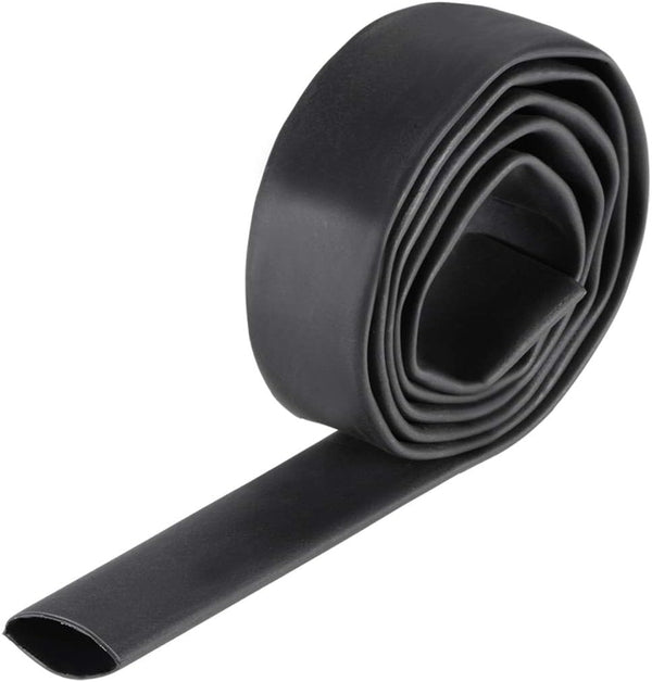 uxcell Heat Shrink Tubing, 5/8"(15.4mm) Dia 26mm Flat Width 3:1 Shrinkable Tube Cable Sleeve 1m - Black