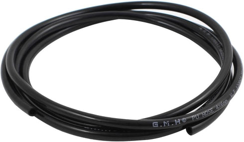 uxcell 6mm x 4mm Pneumatic Air Compressor Tubing, PU Hose Tube Pipe, 1.5 meter Black