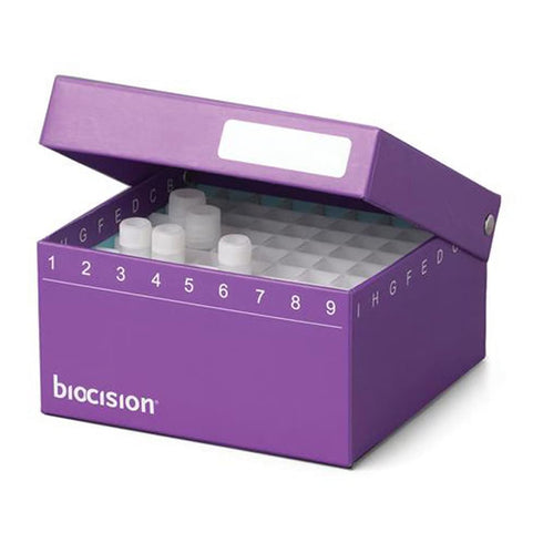 BCS-217G Green TruCool Hinged CryoBox, LN2 Drain Holes, Pack of 5