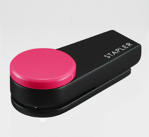 Max HD-10XS/P Portable Stapler, Color Gimmick, 10 Pieces, Pink