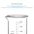 stonylab 1 Pack Glass Beaker, 3000 ml Borosilicate Graduated Low Form Griffin Beaker with Pouring Spout