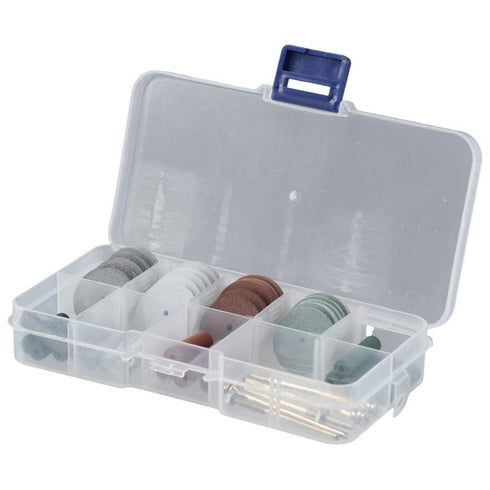 45Pcs Polishing Wheels Kit,Rotary Tool Accessory Set,Polishing Kit for Rotary Tool Accessories, 40Pcs 4 Colors Silicone Rubber Polishing Wheels and Polishing Particle+ 5 Mandrel Shank