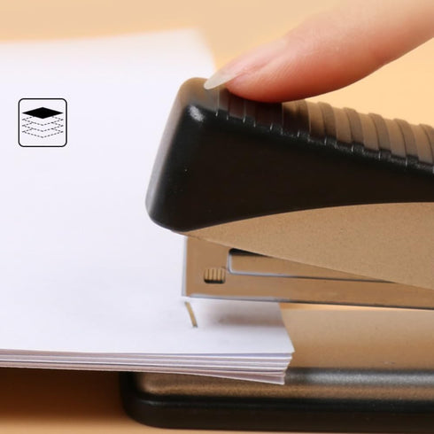 Stapler and Tape Dispenser Set, Heavy Duty Desk Dispenser, Stapler with 1000 Staples, Office School Desktop, Black