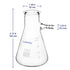 Glass 100 ml Heavy Wall Borosilicate Filtering Flask, Bolt Neck with Tubulation