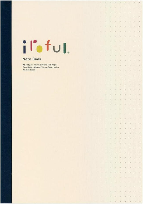 SAKAE Technical Paper iroful 75 gsm Notebook, 8.27" x 5.85", 96 Pages, White (1 Pack)