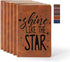 PYD Life 6 Pack Leather Notebooks - A5 Journal Lined Blanks, 5.8" x 8.3", 200 Pages for Work School
