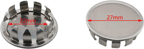 12PCS Round Steel Knockout Plugs for Electrical Box Seal, Removable Seal for Closure of Unused Outlets