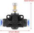 10 Pcs/Set Pneumatic Flow Speed Valve, Push In Speed Controller 6mm Air Flow Control Valve Connector
